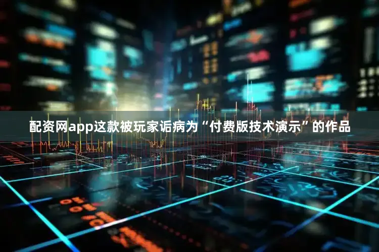 配资网app这款被玩家诟病为“付费版技术演示”的作品